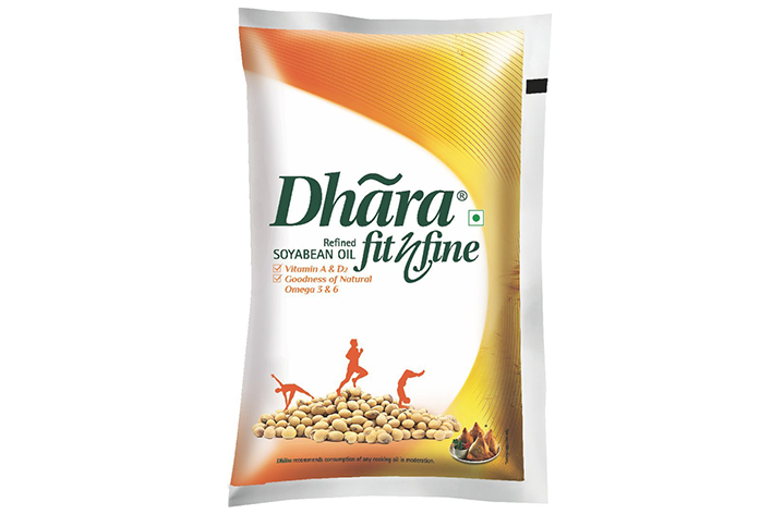 Dhara Soya Refine Oil Pouch, 1 ltr, 59 ₹ OFF | grocerymars